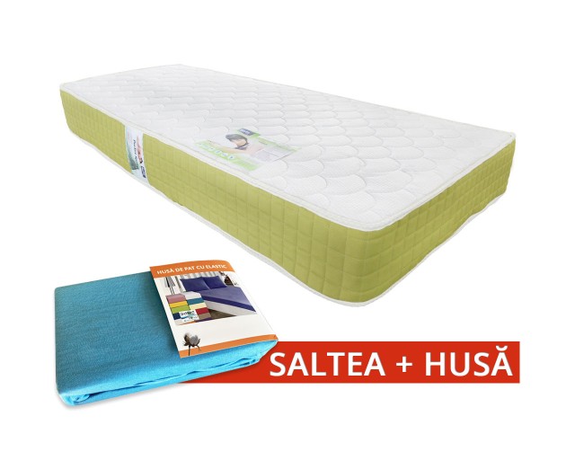 Set Saltea Pocket Spring Saltex 900x2000 + Husa cu elastic